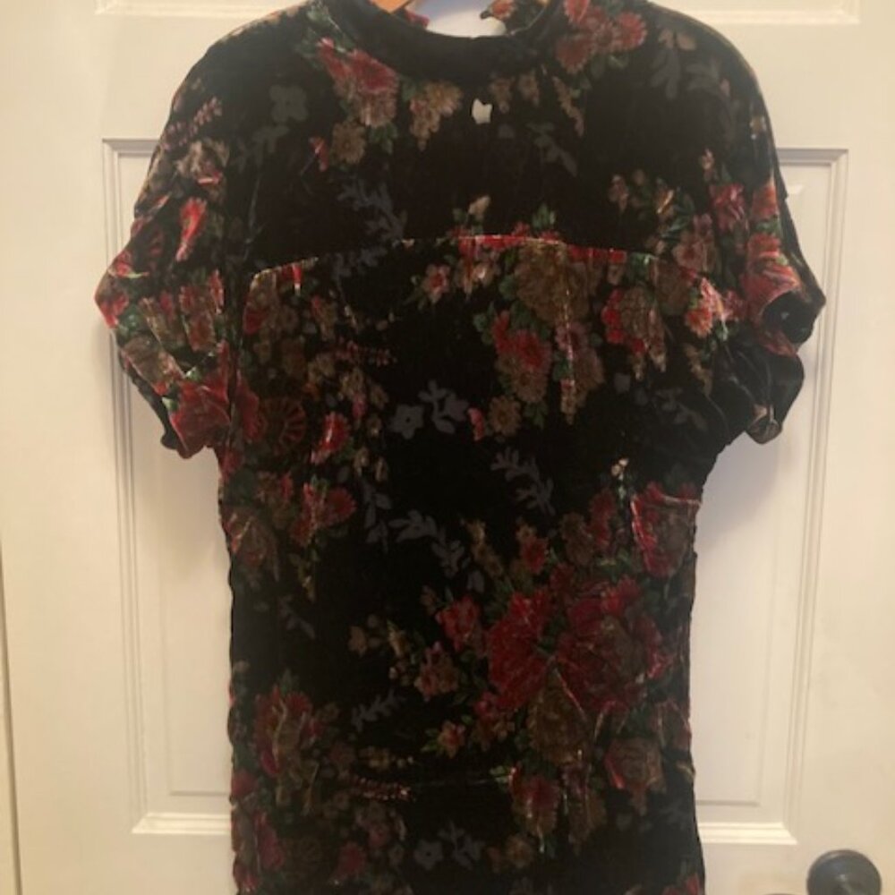 Zara floral velvet dress - Picture 2 of 7